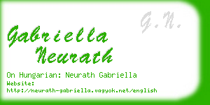 gabriella neurath business card